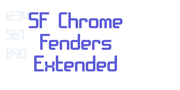 SF Chrome Fenders Extended font free