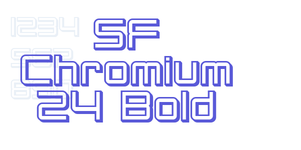 SF Chromium 24 Bold font free