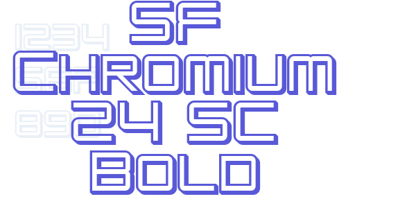 SF Chromium 24 SC Bold font free