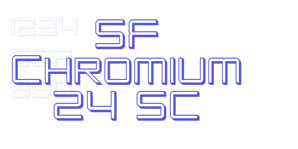 SF Chromium 24 SC font free