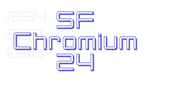 SF Chromium 24 font free