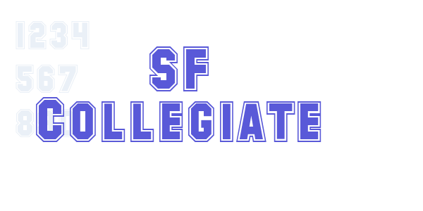 SF Collegiate font free