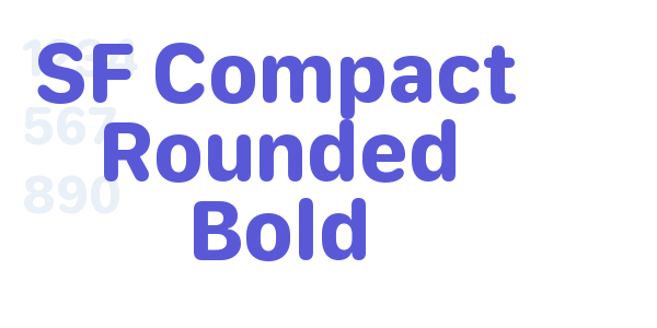 SF Compact Rounded Bold font free