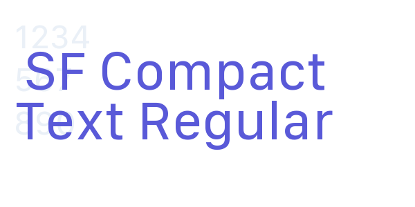 SF Compact Text Regular font free