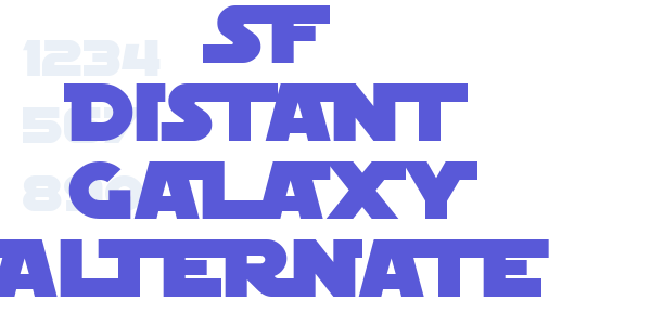 SF Distant Galaxy Alternate font free