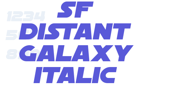 SF Distant Galaxy Italic font free