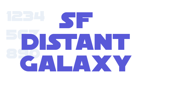 SF Distant Galaxy font free