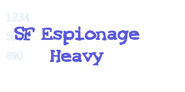 SF Espionage Heavy font