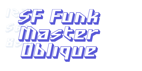 SF Funk Master Oblique font free