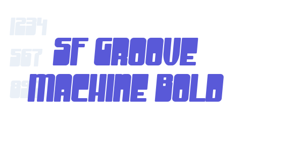 SF Groove Machine Bold font free