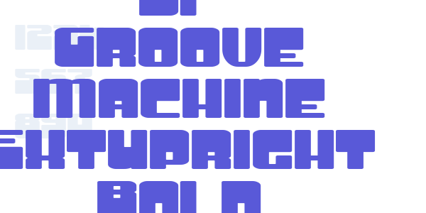 SF Groove Machine ExtUpright Bold font free