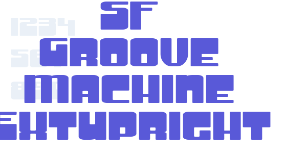 SF Groove Machine ExtUpright font free