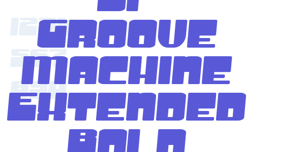 SF Groove Machine Extended Bold font free