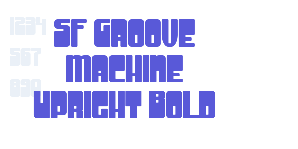 SF Groove Machine Upright Bold font free