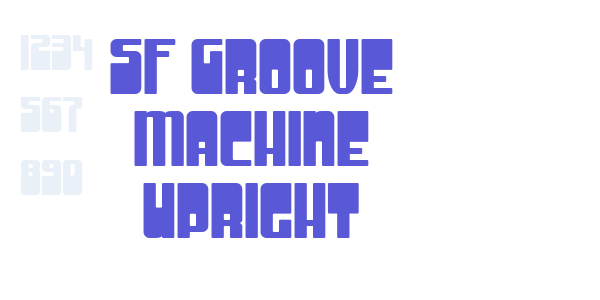 SF Groove Machine Upright font free