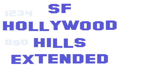 SF Hollywood Hills Extended font free