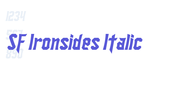 SF Ironsides Italic font free