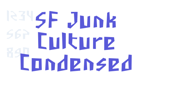 SF Junk Culture Condensed font free