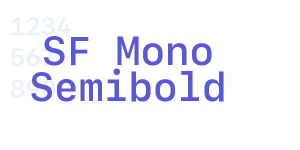 SF Mono Semibold font free