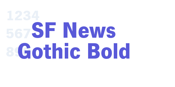 SF News Gothic Bold font free