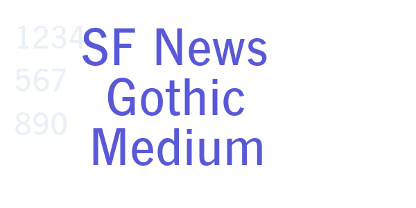 SF News Gothic Medium font free