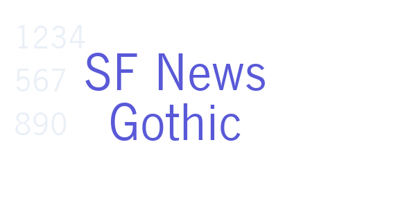 SF News Gothic font free