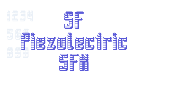 SF Piezolectric SFX font free