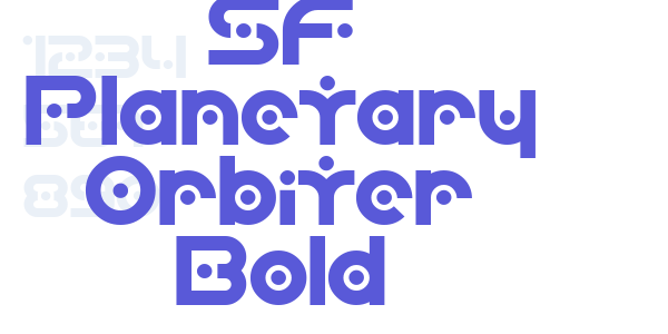 SF Planetary Orbiter Bold font free