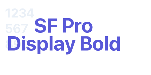 SF Pro Display Bold font free