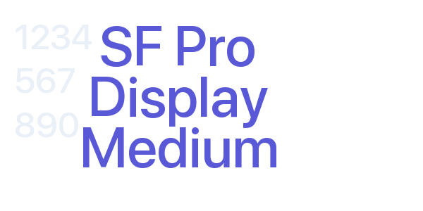 SF Pro Display Medium font free