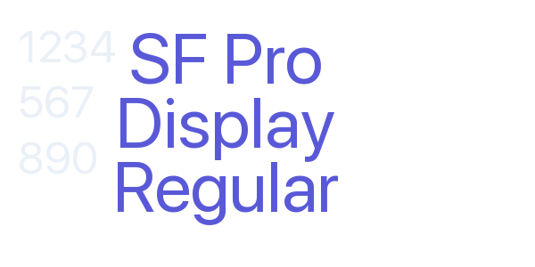 SF Pro Display Regular font free