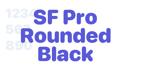 SF Pro Rounded Black font free