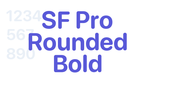 SF Pro Rounded Bold font free