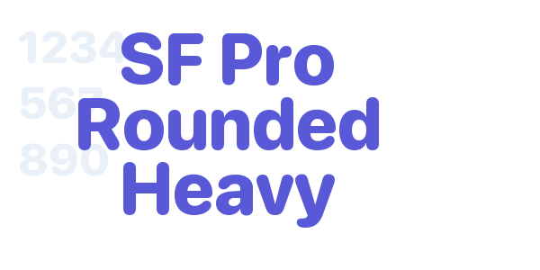 SF Pro Rounded Heavy font free