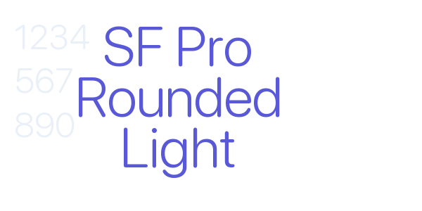 SF Pro Rounded Light font free