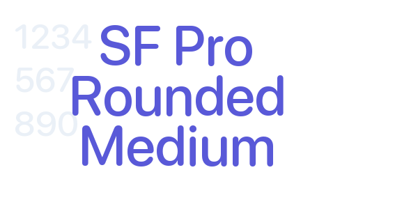 SF Pro Rounded Medium font free