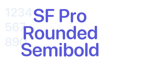 SF Pro Rounded Semibold font free