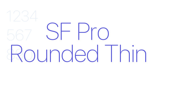 SF Pro Rounded Thin font free