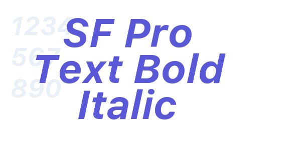 SF Pro Text Bold Italic font free