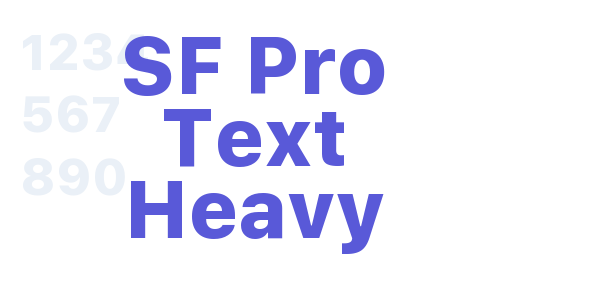 SF Pro Text Heavy font free