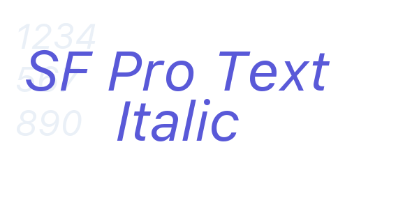 SF Pro Text Italic font free