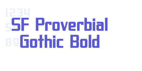 SF Proverbial Gothic Bold font free