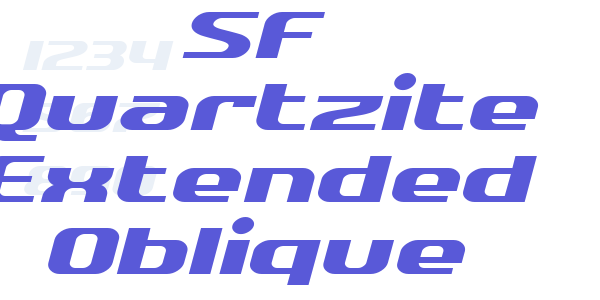 SF Quartzite Extended Oblique font free