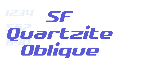 SF Quartzite Oblique font free