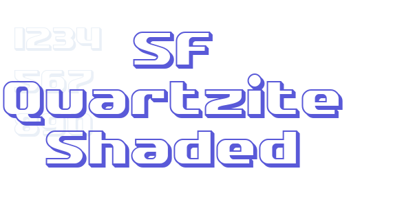 SF Quartzite Shaded font free