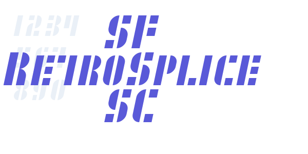 SF RetroSplice SC font free