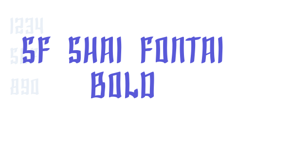 SF Shai Fontai Bold font free