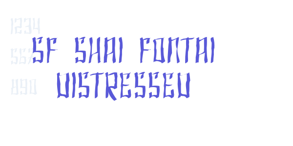 SF Shai Fontai Distressed font free