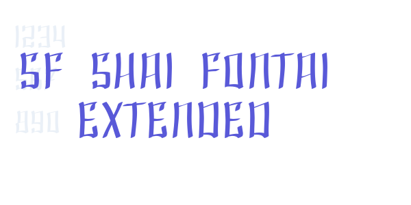 SF Shai Fontai Extended font free