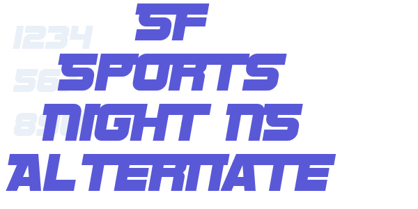 SF Sports Night NS Alternate font free